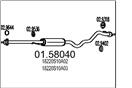 MTS 01.58040 - Stredný tlmič výfuku