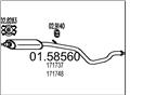 MTS 01.58560 - Stredný tlmič výfuku