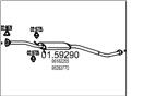 MTS 01.59290 - Stredný tlmič výfuku