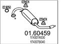 MTS 01.60459 - Koncový tlmič výfuku
