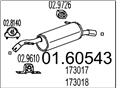 MTS 01.60543 - Koncový tlmič výfuku