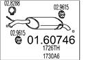 MTS 01.60746 - Koncový tlmič výfuku