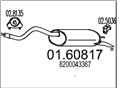 MTS 01.60817 - Koncový tlmič výfuku
