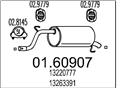 MTS 01.60907 - Koncový tlmič výfuku