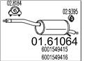 MTS 01.61064 - Koncový tlmič výfuku