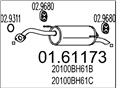 MTS 01.61173 - Koncový tlmič výfuku