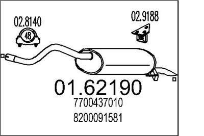 MTS 01.62190 EAN: 8033464031329.