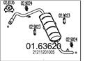 MTS 01.63620 - Koncový tlmič výfuku