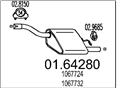 MTS 01.64280 - Koncový tlmič výfuku