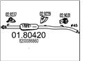 MTS 01.80420 - Stredný tlmič výfuku