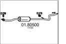 MTS 01.80500 - Stredný tlmič výfuku