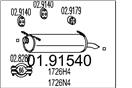 MTS 01.91540 - Koncový tlmič výfuku