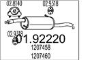 MTS 01.92220 - Koncový tlmič výfuku