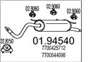 MTS 01.94540 - Koncový tlmič výfuku