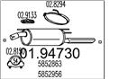 MTS 01.94730 - Koncový tlmič výfuku