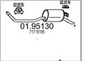 MTS 01.95130 - Koncový tlmič výfuku