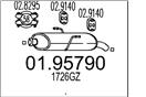 MTS 01.95790 - Koncový tlmič výfuku