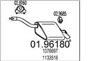 MTS 01.96180 - Koncový tlmič výfuku