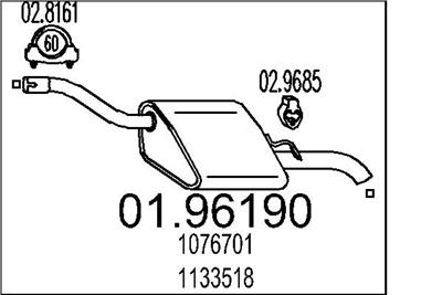 MTS 01.96190 EAN: 8033464045012.