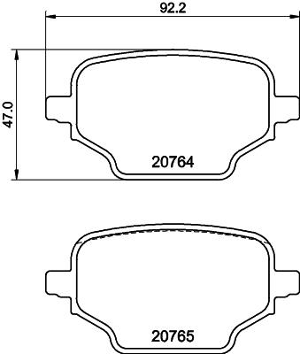 HELLA 8DB 355 039-911 Číslo výrobce: 20764. EAN: 4082300731835.