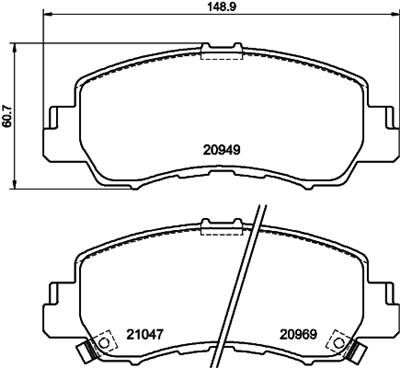 HELLA 8DB 355 040-521 Číslo výrobce: 20949. EAN: 4082300732443.