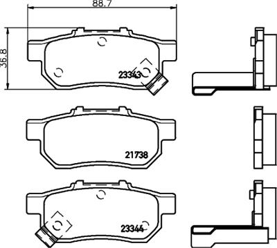 HELLA 8DB 355 017-151 Číslo výrobce: 21738. EAN: 4082300361469.