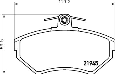 HELLA 8DB 355 018-251 Číslo výrobce: 21945. EAN: 4082300362565.