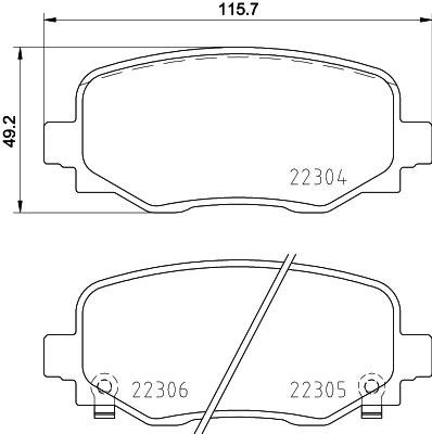 HELLA 8DB 355 025-481 Číslo výrobce: 22304. EAN: 4082300600377.