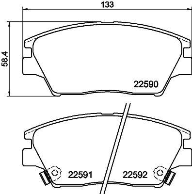 HELLA 8DB 355 025-741 Číslo výrobce: 22590. EAN: 4082300600636.