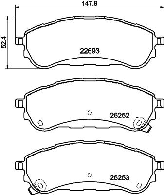 HELLA 8DB 355 040-751 Číslo výrobce: 22693. EAN: 4082300732672.