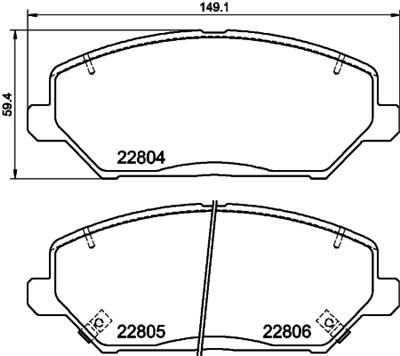 HELLA 8DB 355 037-881 Číslo výrobce: 22804. EAN: 4082300729801.