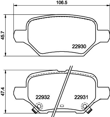 HELLA 8DB 355 040-181 Číslo výrobce: 22930. EAN: 4082300732108.