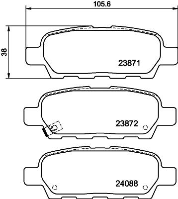 HELLA 8DB 355 010-241 Číslo výrobce: 23871. EAN: 4082300354553.