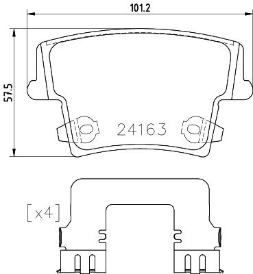 HELLA 8DB 355 025-051 Číslo výrobce: 24163. EAN: 4082300599947.