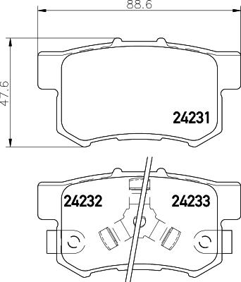HELLA 8DB 355 012-061 Číslo výrobce: 24231. EAN: 4082300356373.