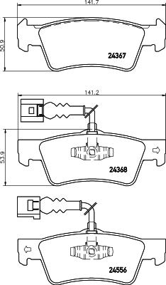 HELLA 8DB 355 012-441 Číslo výrobce: 24367. EAN: 4082300356755.