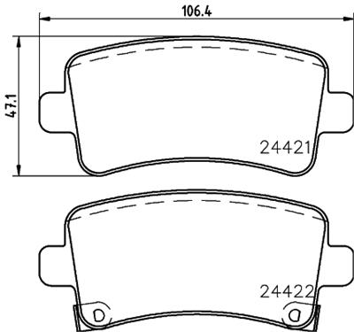 HELLA 8DB 355 037-651 Číslo výrobce: 24421. EAN: 4082300729573.