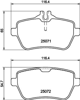 HELLA 8DB 355 021-511 Číslo výrobce: 25071. EAN: 4082300493160.
