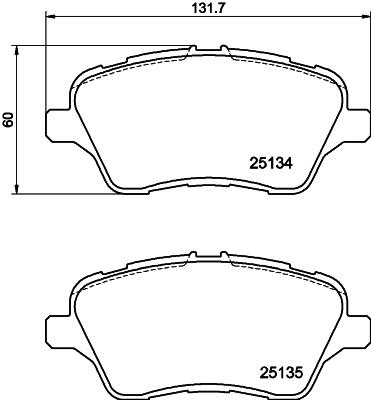 HELLA 8DB 355 020-621 Číslo výrobce: 25134. EAN: 4082300492279.