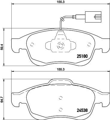 HELLA 8DB 355 015-521 Číslo výrobce: 24538. EAN: 4082300359831.