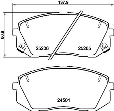 HELLA 8DB 355 015-841 Číslo výrobce: 24501. EAN: 4082300360158.