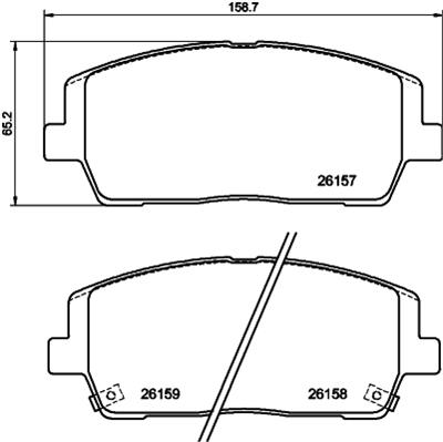 HELLA 8DB 355 040-011 Číslo výrobce: 16158. EAN: 4082300731934.