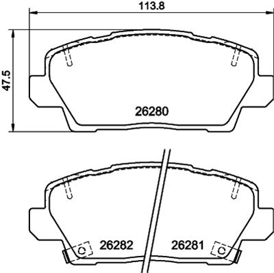 HELLA 8DB 355 040-841 Číslo výrobce: 26280. EAN: 4082300732764.