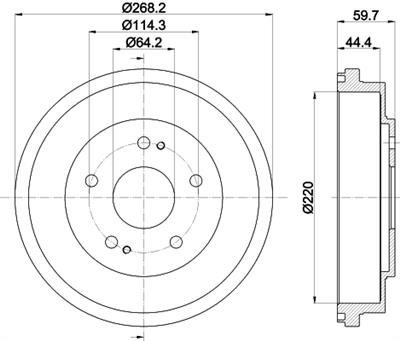 HELLA 8DT 355 300-291 Číslo výrobce: 61230. EAN: 4082300390216.