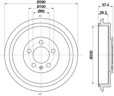 HELLA 8DT 355 300-421 Číslo výrobce: 61243. EAN: 4082300390346.