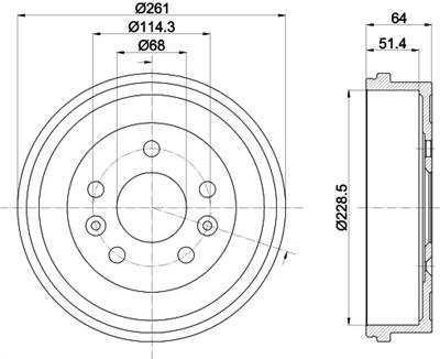 HELLA 8DT 355 303-151 Číslo výrobce: 61458. EAN: 4082300606867.