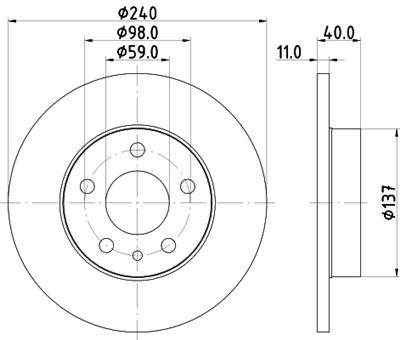 HELLA 8DD 355 105-511 Číslo výrobce: 50125PRO. EAN: 4082300370171.