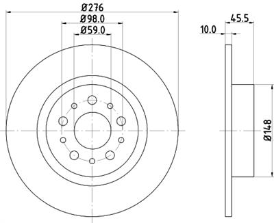 HELLA 8DD 355 108-731 Číslo výrobce: 54147. EAN: 4082300373394.