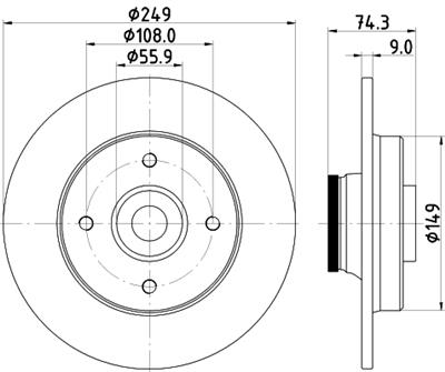 HELLA 8DD 355 123-301 Číslo výrobce: 54941PRO. EAN: 4082300603019.