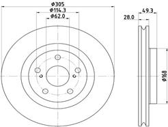 HELLA 8DD 355 135-241 PRO High Carbon